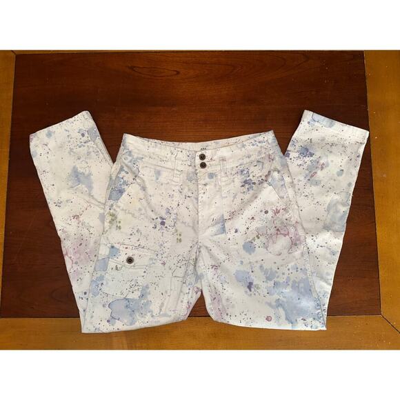 Anthropologie Wanderer Watercolor Cargo Pants Sz 25 - Picture 5 of 8